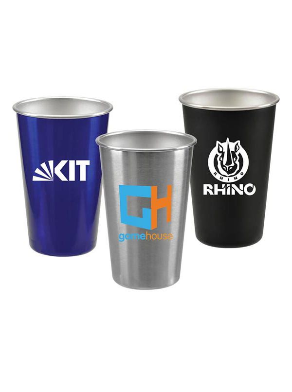 Personalized 16 oz. Pint Glass Wholesale Bulk Beer Stainless Steel Pint