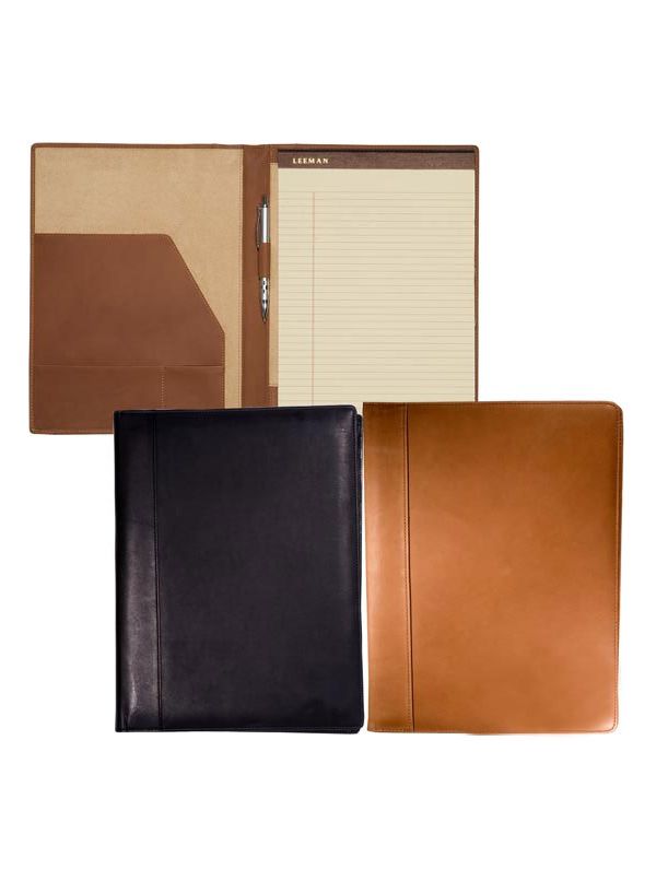 Custom Logo Padfolios, Leather Padfolios, full grain leather, Padfolios