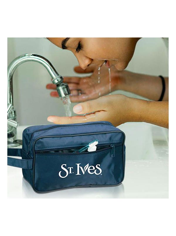 Custom Logo printed Zippered Toiletry Bag for Men and women CarryGreen