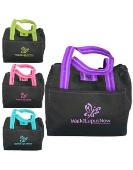 Non-Woven Insulated Lunch Tote with Drawstring Closure