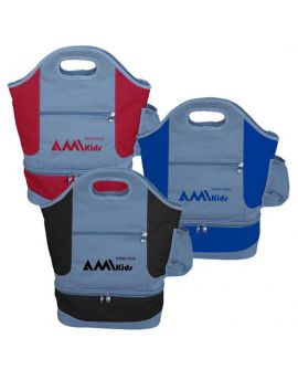 Dual Insulated Lunch Tote Bag with Two compartments