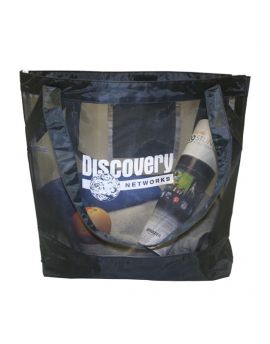 Resin Mesh Tote Bag with Denier Accents