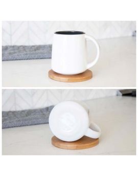 Belize 11 oz Ceramic Mug with Glossy White Exterior