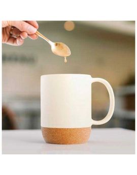 13 oz. Stoneware Mug with Matte Finish with Cork Base - Beck