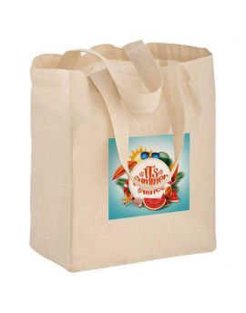 Small Cotton 6oz Canvas Tote Bags |8x4x10| 