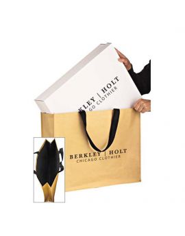 Non-Woven Hybrid Tote with Paper Exterior