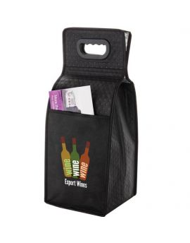Non Woven 4 Bottle Insulated Wine Bottle Tote bag