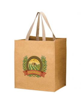 TYPHOON - Washable Kraft Paper Grocery Tote Bag with Web Handle