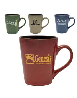 14 oz. Cafe Style Glazed Ceramic Mug