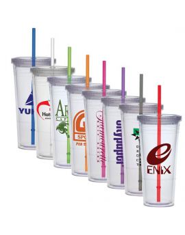 24 oz.Extra Large Carnival Cup Double Walled Tumbler