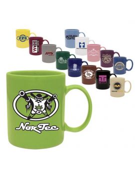11 oz. Solid Bold Colored Ceramic Mug