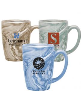 16oz Marble Texture Ceramic Mug