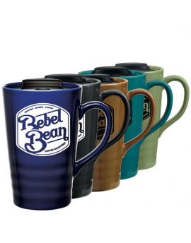 18 oz. Ceramic Mug with lid