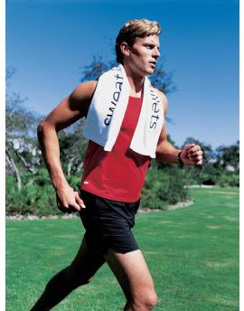 Turkish Signature Workout Towel 12 in x 44 in - White