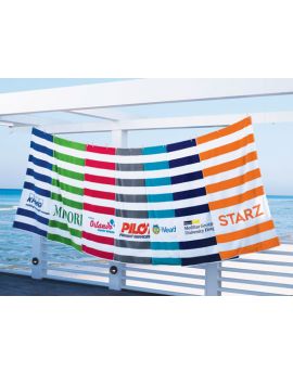 Beach Towel Royale Traditional Cabana Stripe Towel  30 in x 60 in
