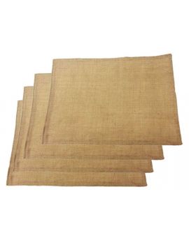 Set of 4 - Plain Natural  Jute/ Burlap Place mats 14 inch x 20 inch- Final SALE NO RETURN
