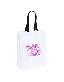 Eco Eurototes White Paper Tote Bag Medium