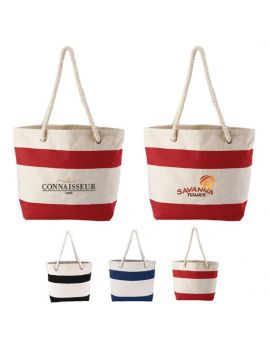 Cotton Resort Tote with Rope Handle 