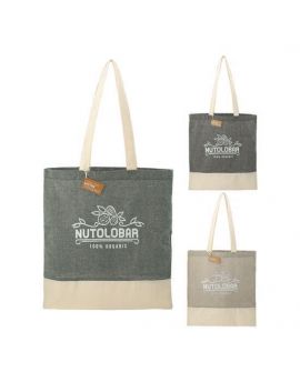 Split Recycled 5oz Cotton Twill Convention Tote