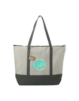 Repose 10oz Recycled Cotton Zippered Tote Bag