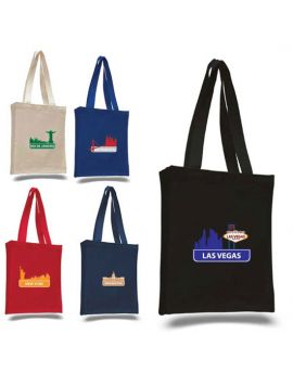 12 oz. Heavy Cotton Canvas Book Bag in Solid Colors- Small