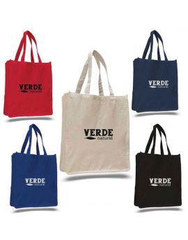 12 oz. Heavy Cotton Canvas Book Bag in Solid Colors - Large Size bags