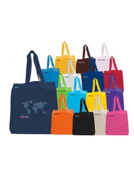 6oz. Cotton Tote Bag in Solid Colors