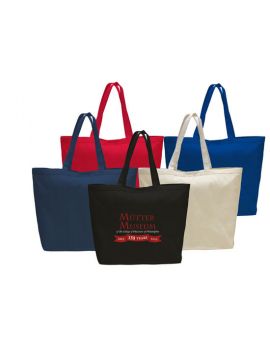 12 oz Heavy Cotton Tote Bag in Solid Colors and Velcro Closure