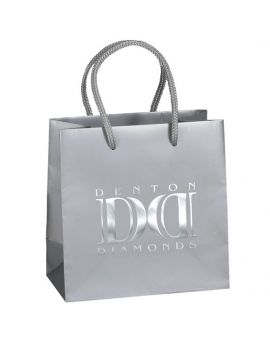 Paper Bag -Matte Laminated Eurotote with matching Macramé Handles