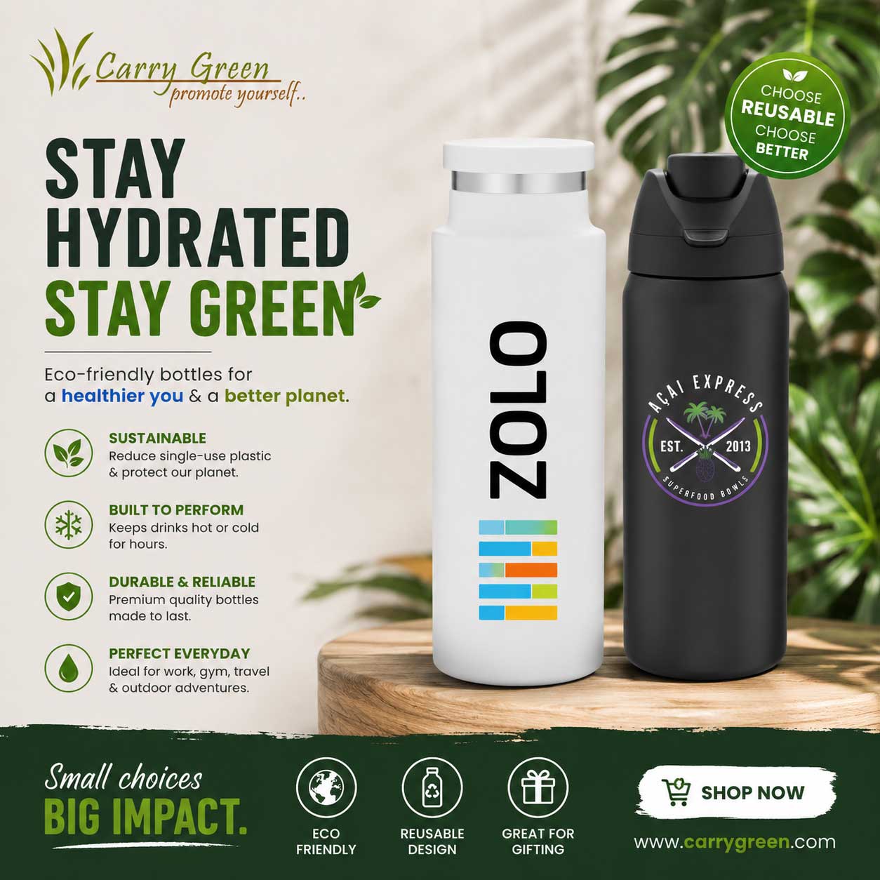 Water Bottles for an Eco-Friendly Lifestyle