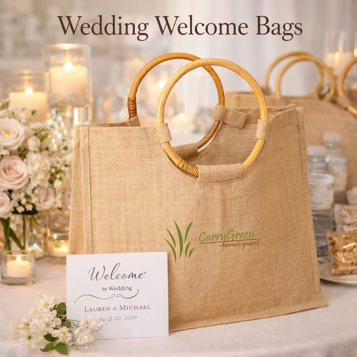 jute wedding welcome bags carrygreen